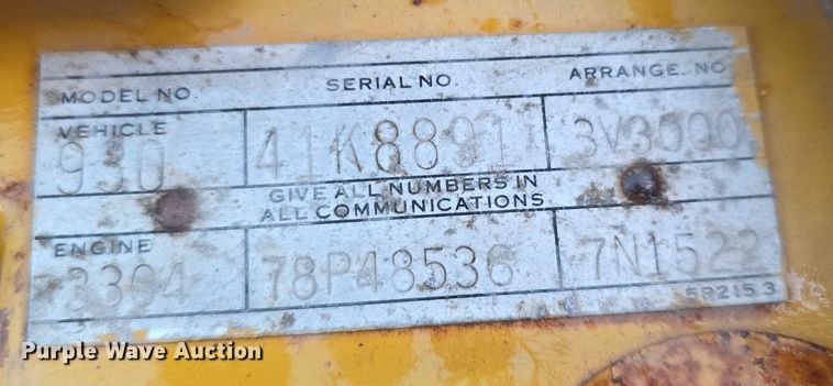 image for item EK5504 1979 Caterpillar 930 wheel loader