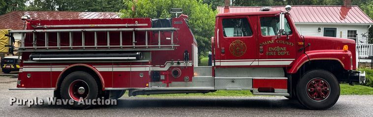 image for item EN4648 1991 International 2674 pumper fire truck