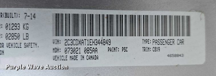 image for item EO1528 2014 Dodge Charger Police 