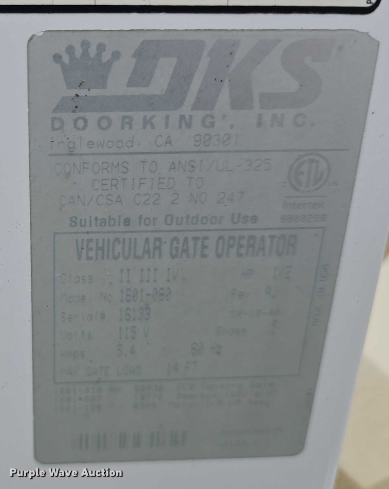 image for item EO1537 Gate openers