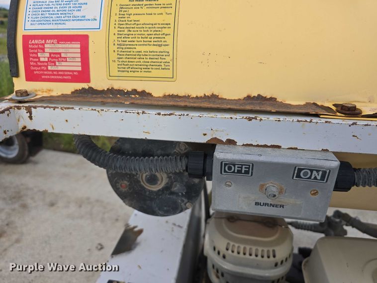 image for item EO1538 Landa PGHW4-20321E hot pressure washer