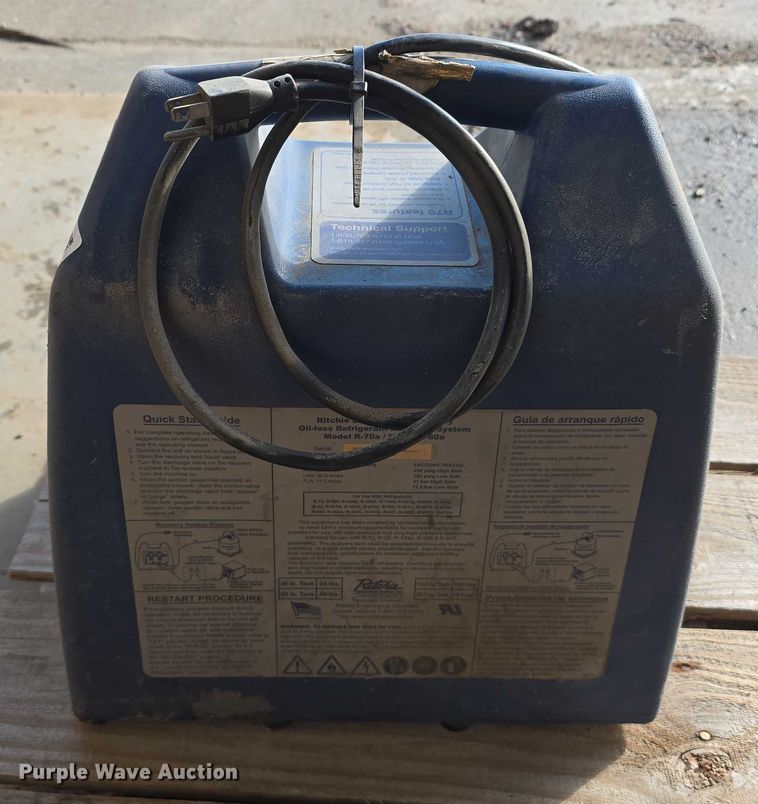 image for item EO1539 (4) refrigerant recovery units