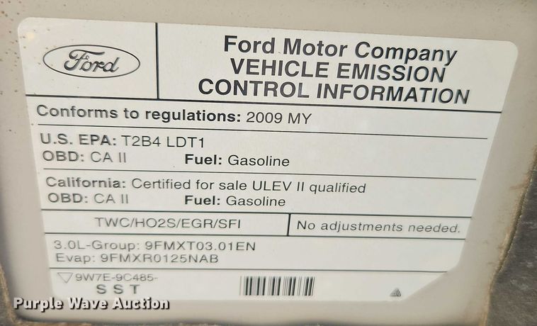 image for item EO4585 2009 Ford Escape SUV