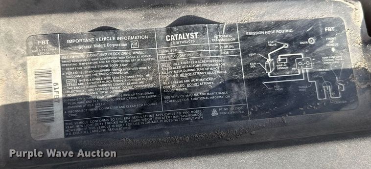 image for item ER2183 1990 GMC Sierra K1500 pickup truck