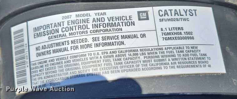 image for item ER5445 2007 GMC C6500 dump truck