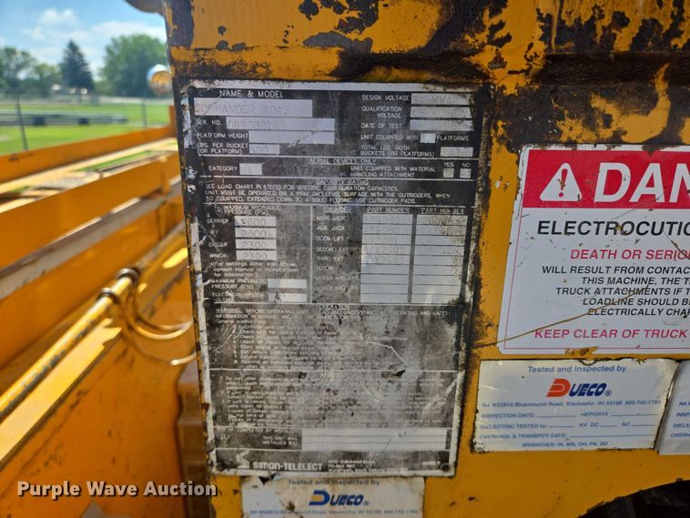 image for item ER5446 1996 Chevrolet Kodiak digger derrick truck