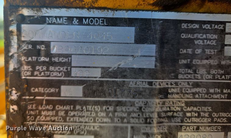 image for item ER5446 1996 Chevrolet Kodiak digger derrick truck