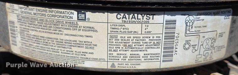 image for item ER5446 1996 Chevrolet Kodiak digger derrick truck