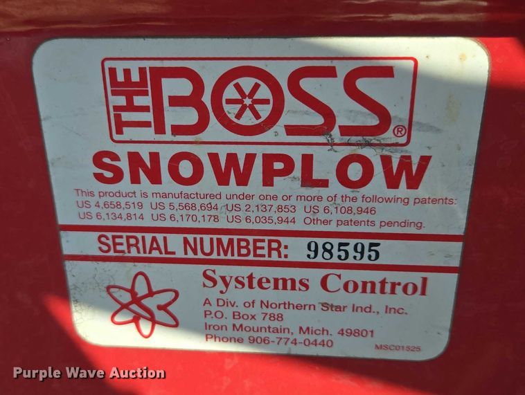 image for item ER5448 Boss Power-V snow plow