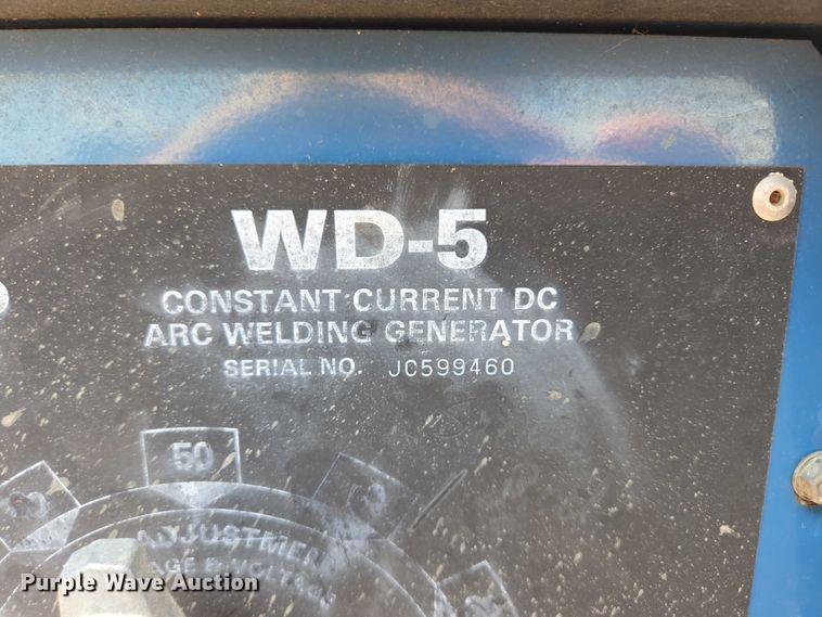 image for item ER5449 1995 Miller WD-5 welder/generator