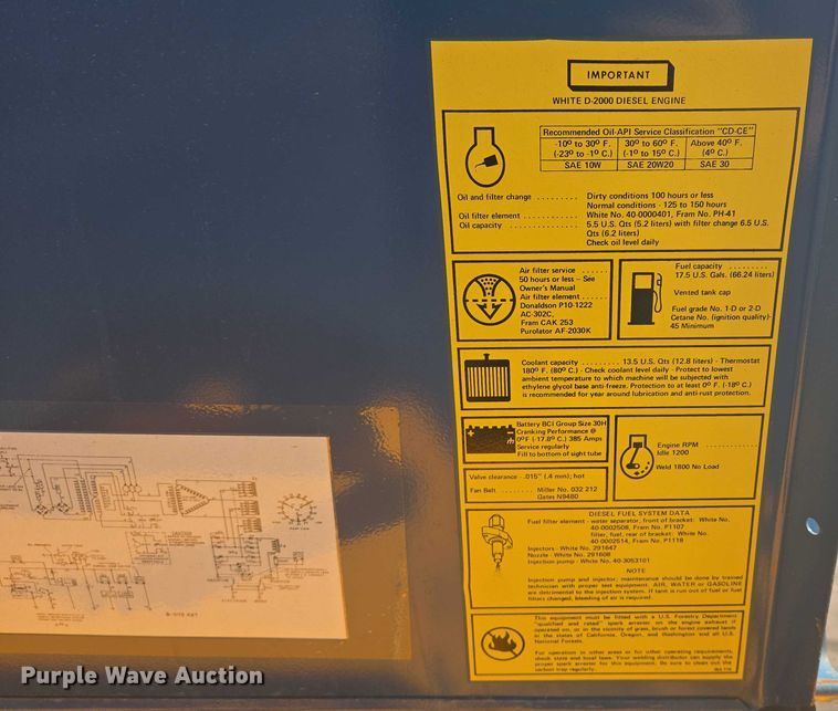 image for item ER5449 1995 Miller WD-5 welder/generator