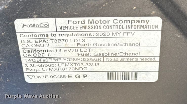 image for item HI9325 2020 Ford Explorer Police Interceptor SUV