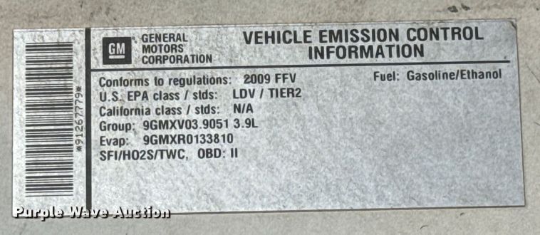 image for item HI9328 2009 Chevrolet Impala 