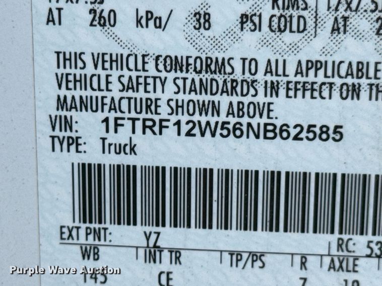 image for item NX9332 2006 Ford F150 pickup truck