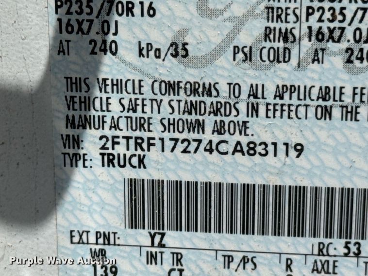 image for item NX9336 2004 Ford F150 pickup truck