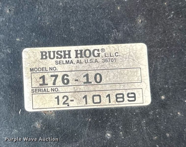 image for item DJ9679 Bush Hog 176-10 three point blade