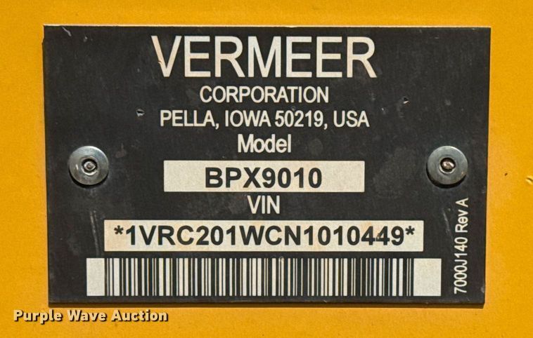image for item DS3826 2022 Vermeer BPX9010 bale processor