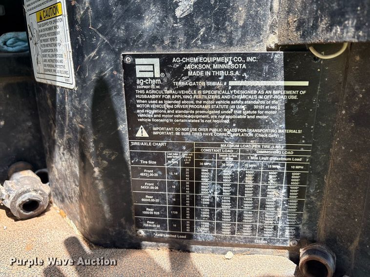image for item DT6685 2005 Ag-Chemical Terra-gator 8104 sprayer