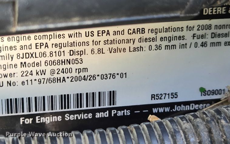 image for item DU7917 2008 John Deere 4830 sprayer