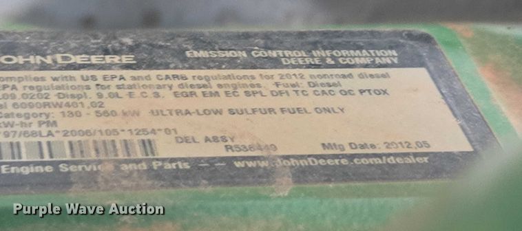 image for item DU7918 2012 John Deere 7230R MFWD tractor