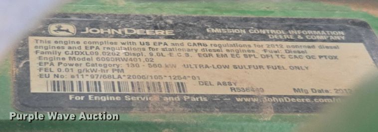 image for item DU7918 2012 John Deere 7230R MFWD tractor