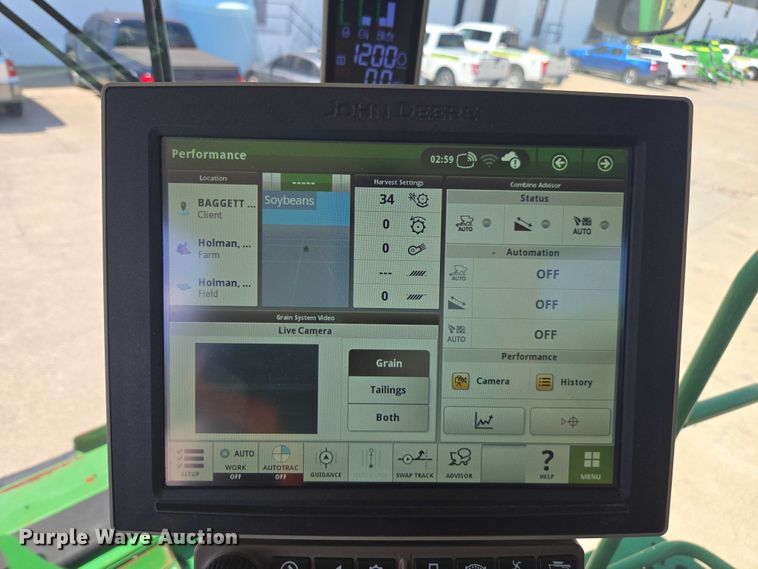 image for item DU7941 2019 John Deere S780 RWA combine