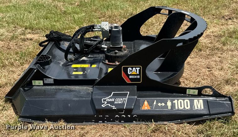image for item DU9423 Caterpillar BRX418 skid steer rotary mower