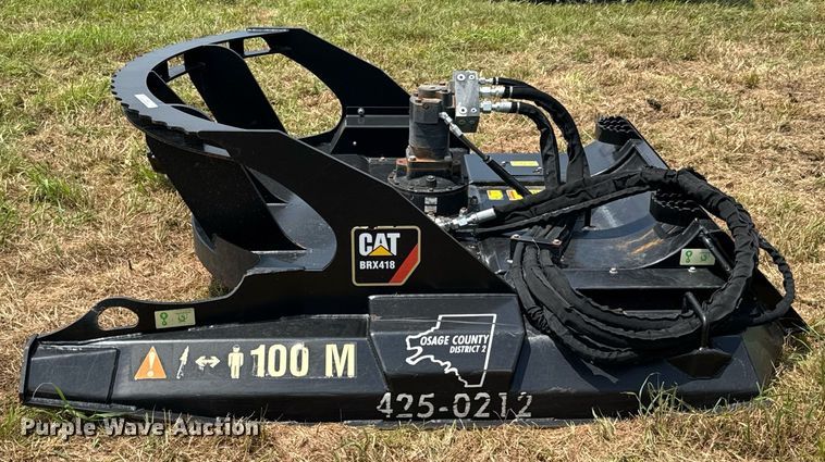 image for item DU9423 Caterpillar BRX418 skid steer rotary mower