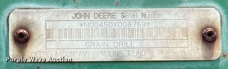 image for item DX5649 John Deere 450 grain drill