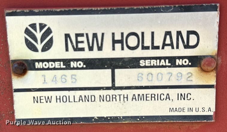 image for item DX5650 New Holland 1465 swather / windrower