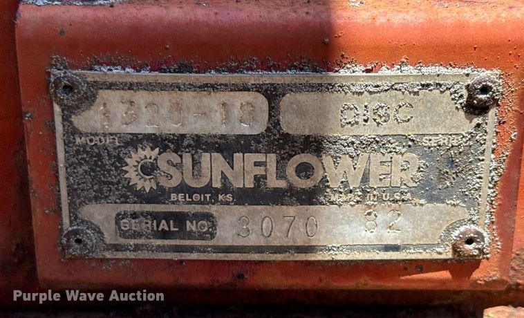 image for item DX5651 Sunflower 1320-18 off-set disk