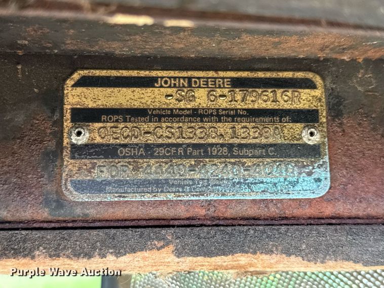 image for item DX5656 John Deere 4240  tractor