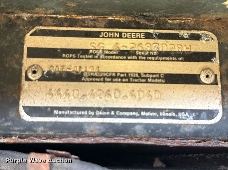 image for item DX5657 John Deere 4440H tractor