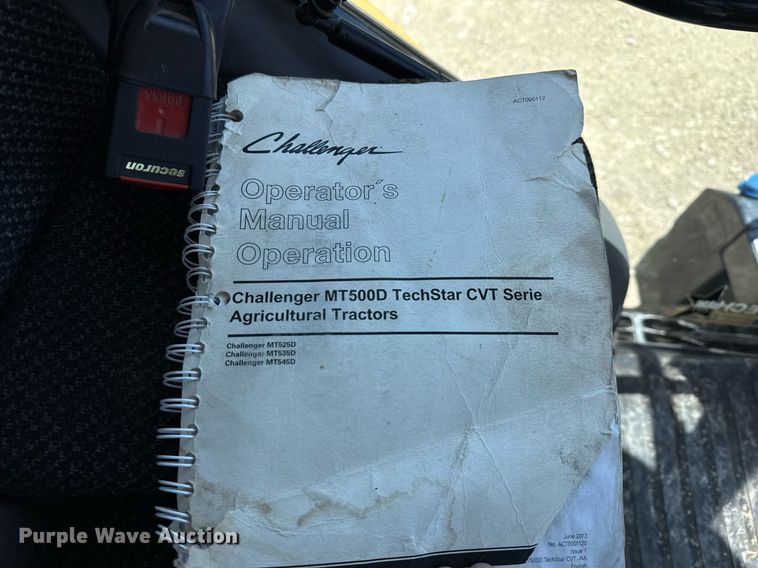 image for item DX5659 2014 Challenger MT545D MFWD tractor