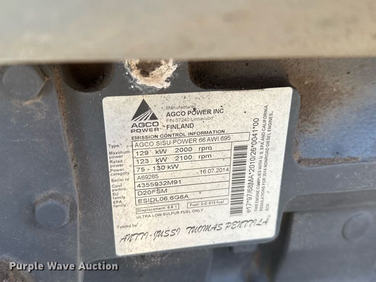 image for item DX5659 2014 Challenger MT545D MFWD tractor