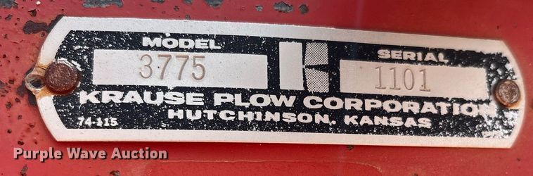 image for item DX8045 Krause 3775 sweep plow