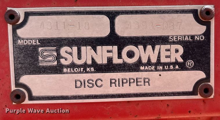 image for item DX8046 Sunflower 4311-18 disk ripper