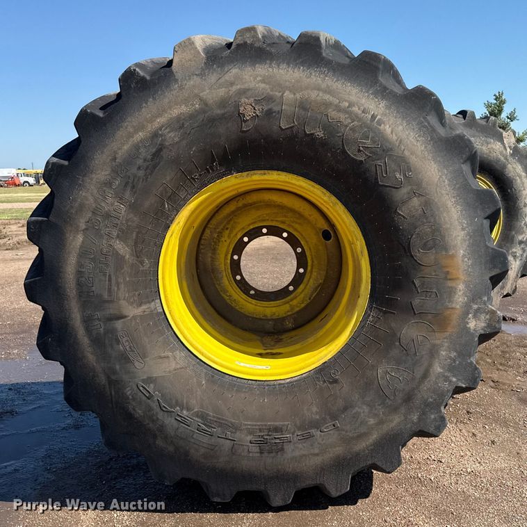 image for item DZ8807 (2) 1250/50R32 flotation tires and wheels