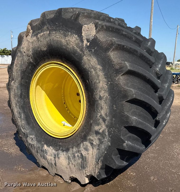 image for item DZ8807 (2) 1250/50R32 flotation tires and wheels