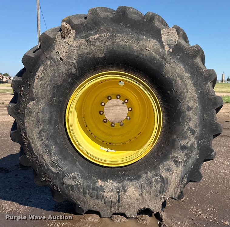 image for item DZ8807 (2) 1250/50R32 flotation tires and wheels