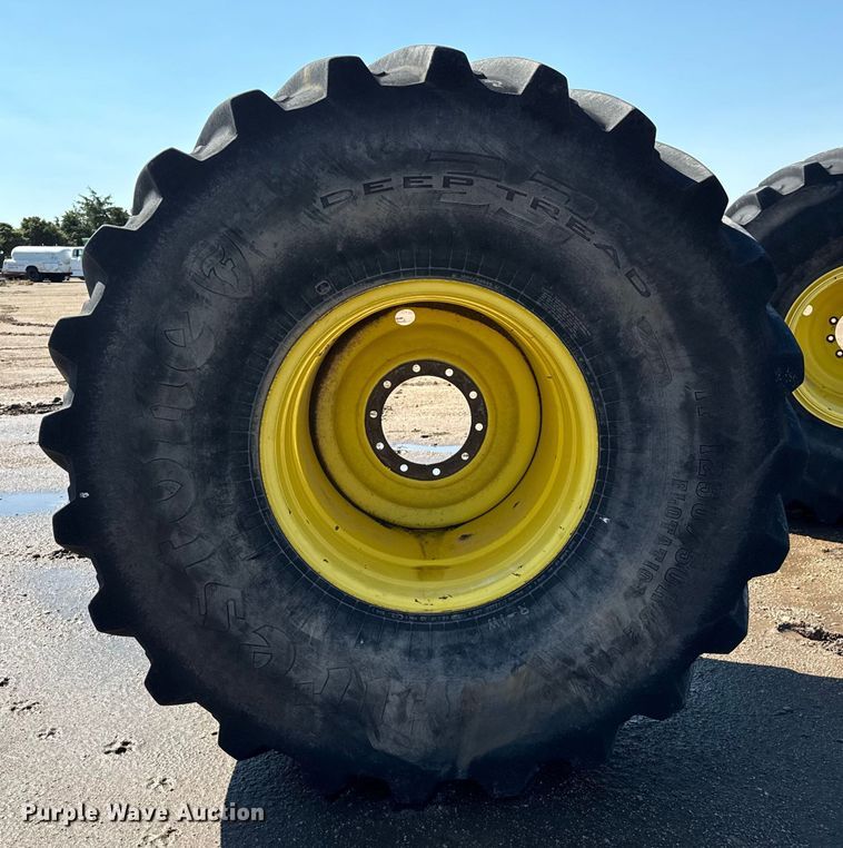 image for item DZ8807 (2) 1250/50R32 flotation tires and wheels