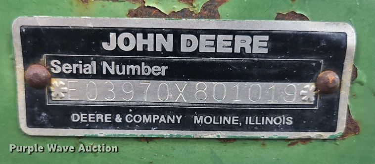 image for item EF1825 1989 John Deere 3970 forage harvester