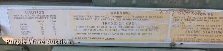 image for item EF3630 1990 BMY 5 Ton M923A2  flatbed truck