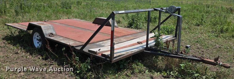 image for item EK5449 Shop built tilt deck utility trailer