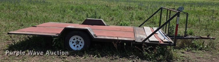 image for item EK5449 Shop built tilt deck utility trailer