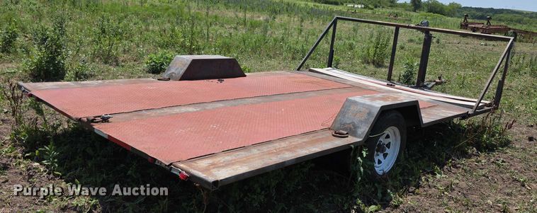 image for item EK5449 Shop built tilt deck utility trailer