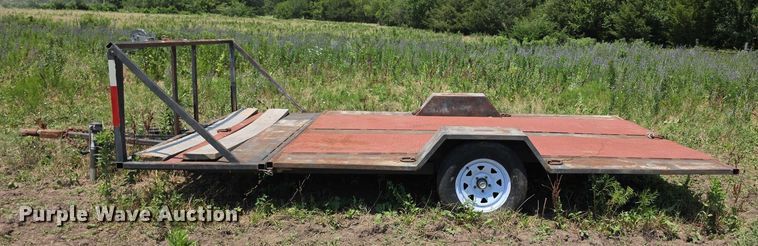 image for item EK5449 Shop built tilt deck utility trailer