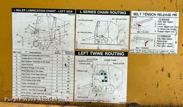 image for item EK8376 Vermeer 605XL round baler