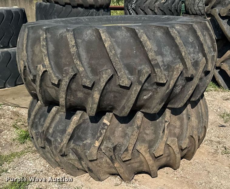 image for item EM2131 (2) 23.1-26 Alliance Premium 347 tires and wheels