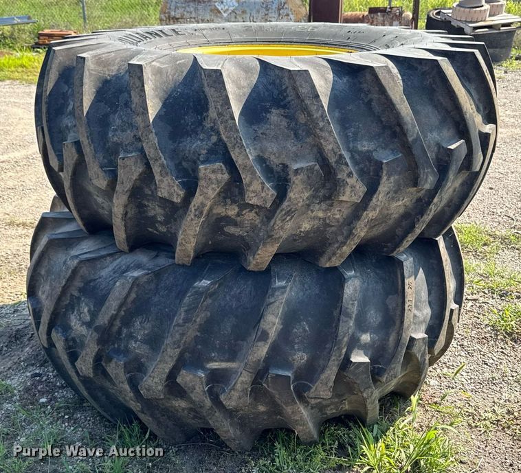 image for item EM2131 (2) 23.1-26 Alliance Premium 347 tires and wheels